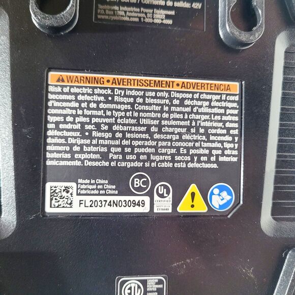 Ryobi 40-Volt 4 Ah High Capacity Lithium-Ion Battery & Charger EUC - Picture 14 of 16